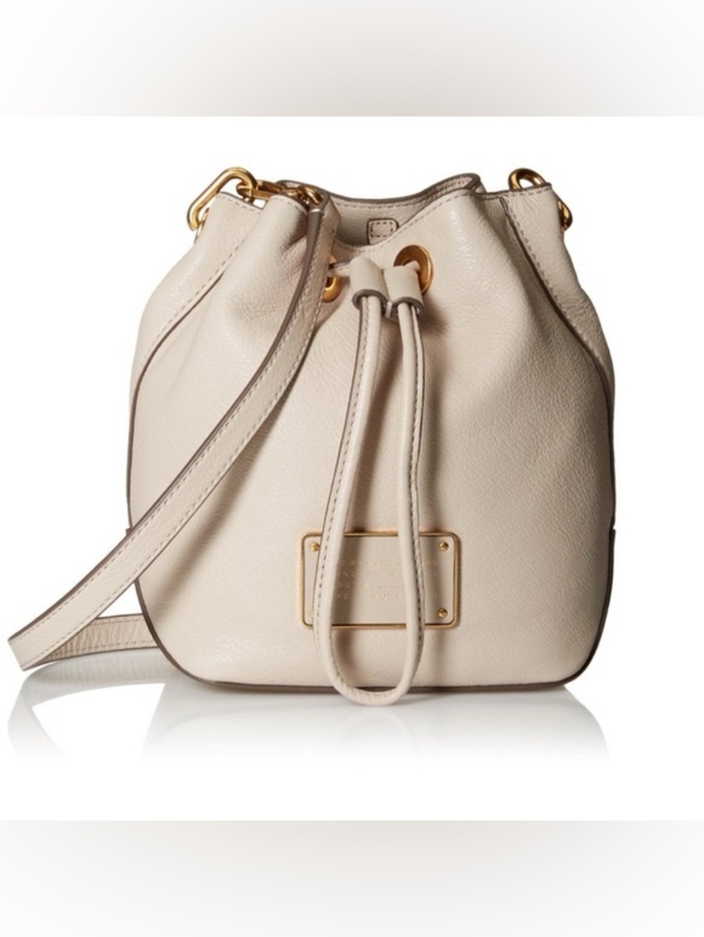 Marc Jacob’s Leather Drawstring Crossbody Bag Purse